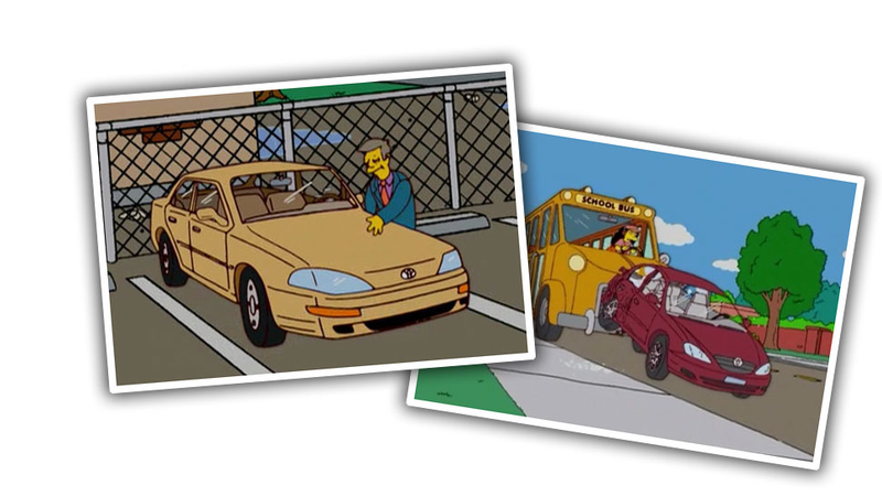 Illustration for article titled A Guide To Every Real-World Car Used In The Simpsons